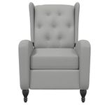 Casa si Gradina - Mobilier - Scaune si fotolii - Fotolii - Fotoliu rabatabil, gri deschis, catifea - Infinity.ro