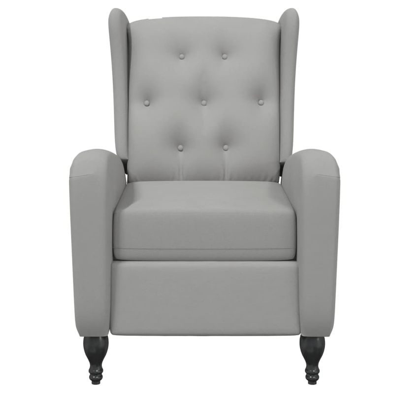 Casa si Gradina - Mobilier - Scaune si fotolii - Fotolii - Fotoliu rabatabil, gri deschis, catifea - Infinity.ro