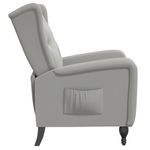 Casa si Gradina - Mobilier - Scaune si fotolii - Fotolii - Fotoliu rabatabil, gri deschis, catifea - Infinity.ro