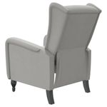Casa si Gradina - Mobilier - Scaune si fotolii - Fotolii - Fotoliu rabatabil, gri deschis, catifea - Infinity.ro