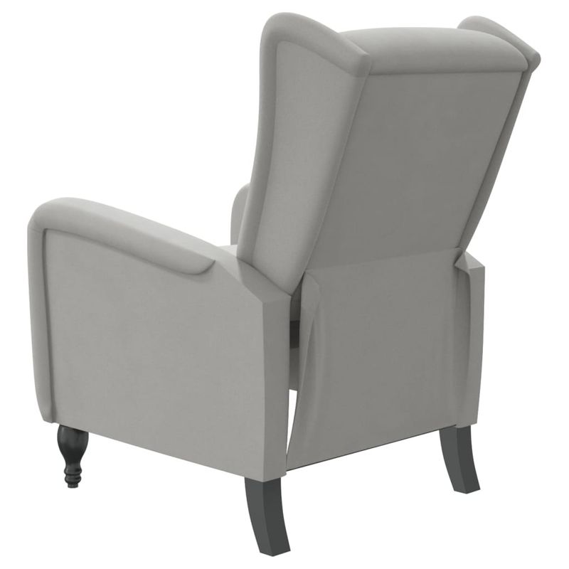 Casa si Gradina - Mobilier - Scaune si fotolii - Fotolii - Fotoliu rabatabil, gri deschis, catifea - Infinity.ro