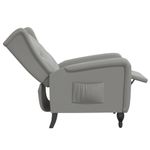 Casa si Gradina - Mobilier - Scaune si fotolii - Fotolii - Fotoliu rabatabil, gri deschis, catifea - Infinity.ro