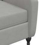Casa si Gradina - Mobilier - Scaune si fotolii - Fotolii - Fotoliu rabatabil, gri deschis, catifea - Infinity.ro