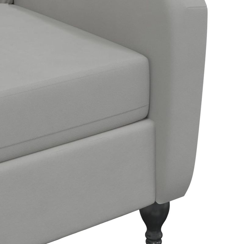 Casa si Gradina - Mobilier - Scaune si fotolii - Fotolii - Fotoliu rabatabil, gri deschis, catifea - Infinity.ro
