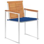 Casa si Gradina - Gradina si terasa - Mobilier exterior - Scaune si sezlonguri gradina - Scaune de gradina cu perne, 2 buc., lemn masiv acacia si otel - Infinity.ro