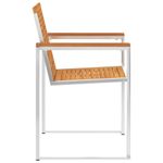 Casa si Gradina - Gradina si terasa - Mobilier exterior - Scaune si sezlonguri gradina - Scaune de gradina cu perne, 4 buc., lemn masiv de acacia - Infinity.ro