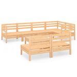 Casa si Gradina - Gradina si terasa - Mobilier exterior - Seturi mobila gradina - Set mobilier de gradina, 8 piese, lemn masiv de pin - Infinity.ro