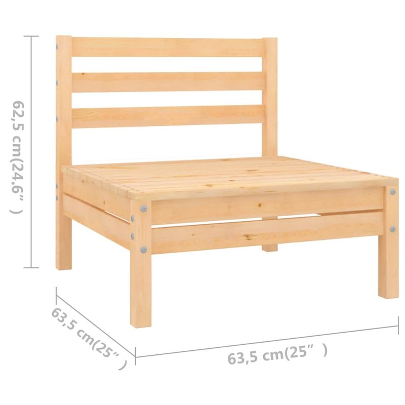 Casa si Gradina - Gradina si terasa - Mobilier exterior - Seturi mobila gradina - Set mobilier de gradina, 8 piese, lemn masiv de pin - Infinity.ro
