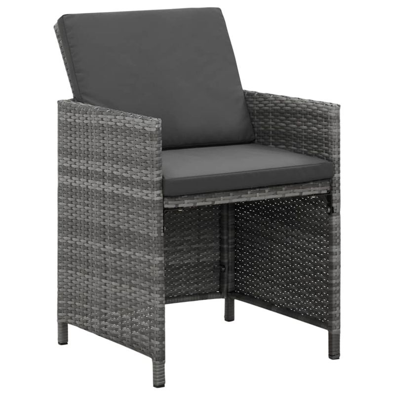 Casa si Gradina - Gradina si terasa - Mobilier exterior - Seturi mobila gradina - Set mobilier de exterior cu perne, 5 piese, gri, poliratan - Infinity.ro