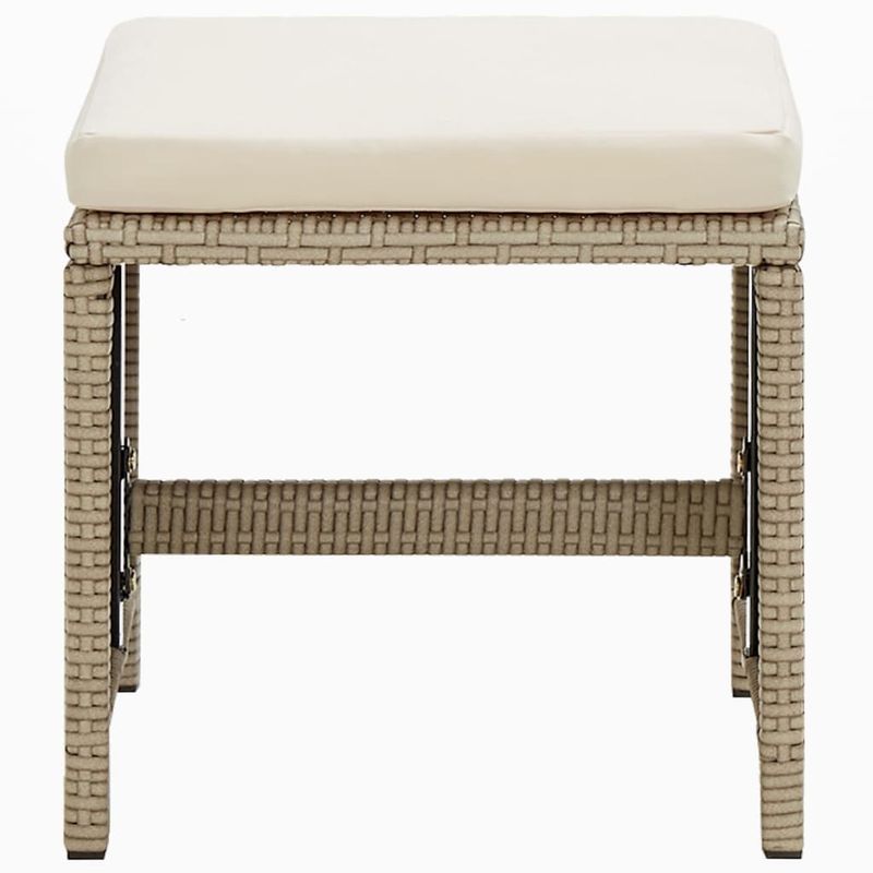 Casa si Gradina - Gradina si terasa - Mobilier exterior - Seturi mobila gradina - Set mobilier de exterior cu perne, 9 piese, bej, poliratan - Infinity.ro