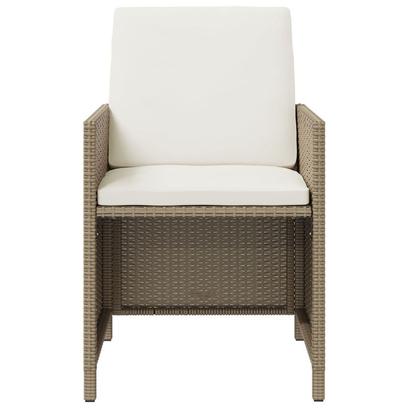 Casa si Gradina - Gradina si terasa - Mobilier exterior - Seturi mobila gradina - Set mobilier de exterior cu perne, 9 piese, bej, poliratan - Infinity.ro