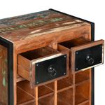 Casa si Gradina - Bucatarie si vesela - Accesorii bar - Suporturi bauturi - Suport de vin pentru 16 sticle, lemn masiv reciclat - Infinity.ro