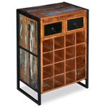 Casa si Gradina - Bucatarie si vesela - Accesorii bar - Suporturi bauturi - Suport de vin pentru 16 sticle, lemn masiv reciclat - Infinity.ro