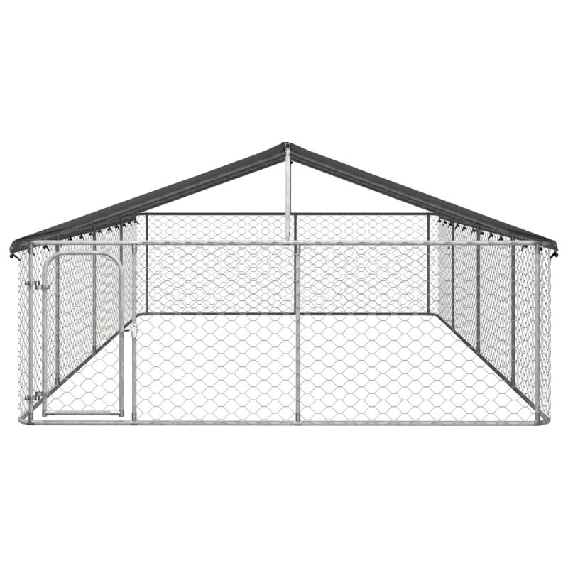 Petshop - Accesorii petshop - Culcusuri si custi - Custi interior si exterior - Padoc pentru caini de exterior, cu acoperis, 600x300x150 cm - Infinity.ro
