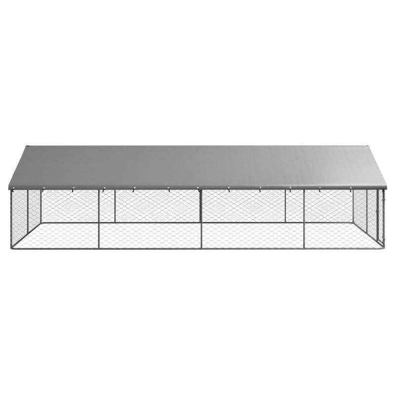 Petshop - Accesorii petshop - Culcusuri si custi - Custi interior si exterior - Padoc pentru caini de exterior, cu acoperis, 600x300x150 cm - Infinity.ro