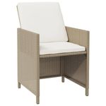Casa si Gradina - Gradina si terasa - Mobilier exterior - Seturi mobila gradina - Set mobilier de exterior cu perne, 5 piese, bej, poliratan - Infinity.ro