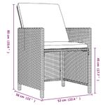 Casa si Gradina - Gradina si terasa - Mobilier exterior - Seturi mobila gradina - Set mobilier de exterior cu perne, 5 piese, bej, poliratan - Infinity.ro