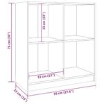 Casa si Gradina - Mobilier - Comode si corpuri - Comode - Servanta, maro miere, 70x33x76 cm, lemn de pin - Infinity.ro