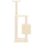 Petshop - Accesorii petshop - Jucarii animale - Ansambluri de joaca - Ansamblu pisici cu stalpi din funie de sisal, crem, 104 cm - Infinity.ro