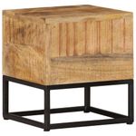 Casa si Gradina - Mobilier - Mese si birouri - Mese living - Masa laterala, 30x30x33 cm, lemn de mango nefinisat - Infinity.ro