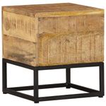 Casa si Gradina - Mobilier - Mese si birouri - Mese living - Masa laterala, 30x30x33 cm, lemn de mango nefinisat - Infinity.ro