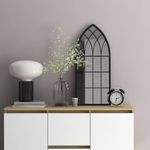 Casa si Gradina - Decoratiuni - Oglinzi - Oglinda,negru, 70x30 cm,fier, pentru utilizare in interior - Infinity.ro