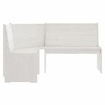 Casa si Gradina - Mobilier - Canapele si coltare - Banchete - Banca de colt, alb, 151 cm, lemn masiv de pin - Infinity.ro