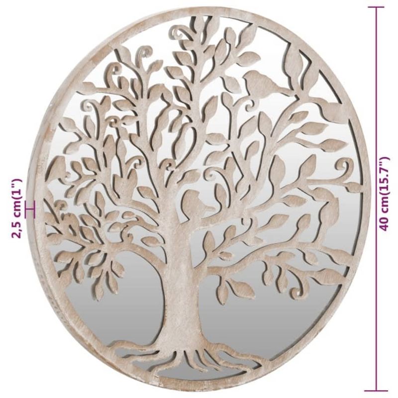 Casa si Gradina - Decoratiuni - Oglinzi - Oglinda rotunda,nisip,40x2,5 cm,fier, utilizare in interior - Infinity.ro