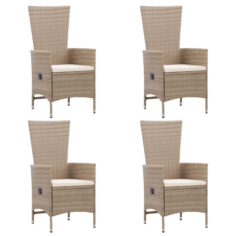 Casa si Gradina - Gradina si terasa - Mobilier exterior - Seturi mobila gradina - Set de masa pentru gradina, 5 piese, bej - Infinity.ro