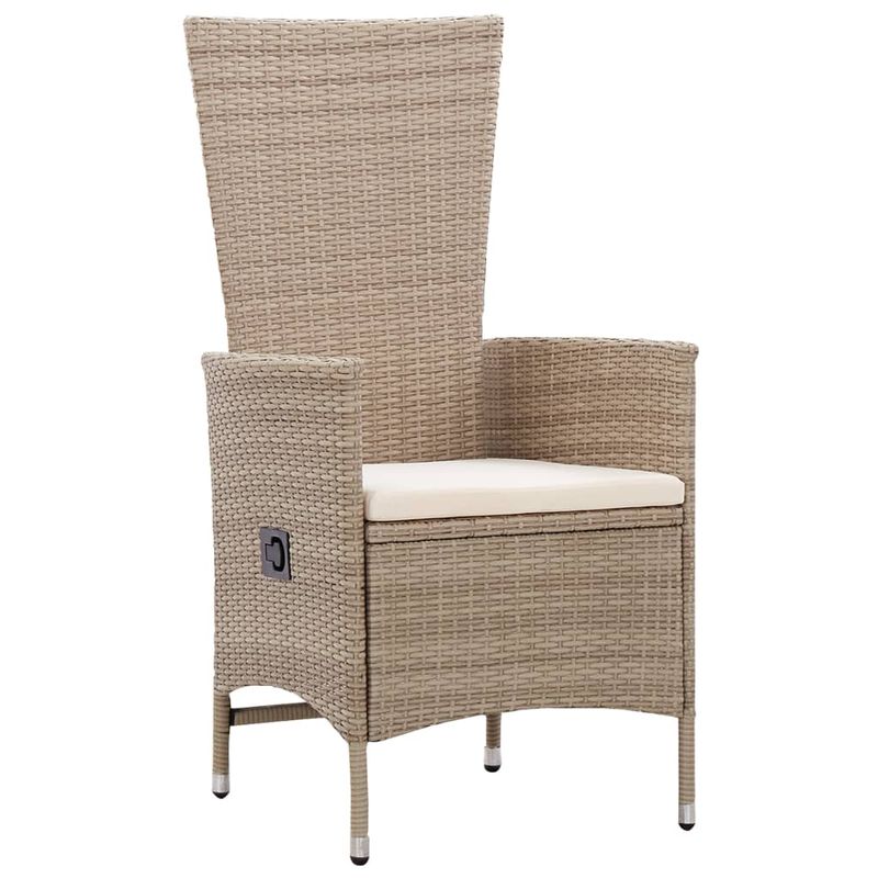 Casa si Gradina - Gradina si terasa - Mobilier exterior - Seturi mobila gradina - Set de masa pentru gradina, 5 piese, bej - Infinity.ro