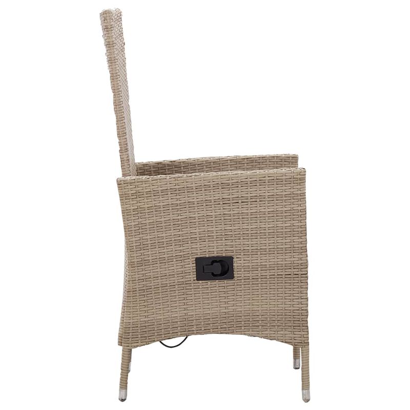 Casa si Gradina - Gradina si terasa - Mobilier exterior - Seturi mobila gradina - Set de masa pentru gradina, 5 piese, bej - Infinity.ro