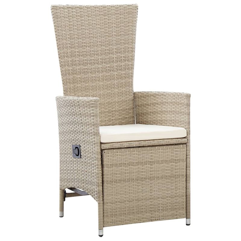 Casa si Gradina - Gradina si terasa - Mobilier exterior - Seturi mobila gradina - Set de masa pentru gradina, 5 piese, bej - Infinity.ro
