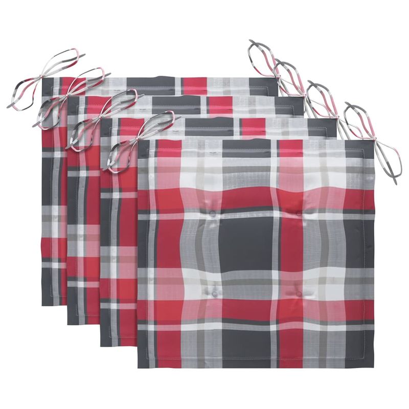 Casa si Gradina - Gradina si terasa - Mobilier exterior - Scaune si sezlonguri gradina - Scaune de gradina cu perne, 4 buc., lemn masiv de tec - Infinity.ro