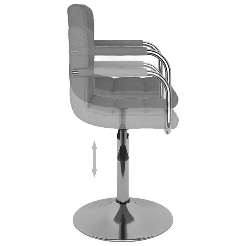 Casa si Gradina - Mobilier - Scaune si fotolii - Scaune - Scaun de bar, gri deschis, material textil - Infinity.ro