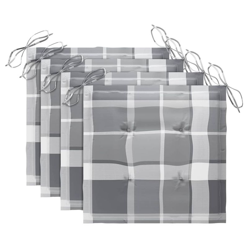 Casa si Gradina - Gradina si terasa - Mobilier exterior - Scaune si sezlonguri gradina - Scaune de gradina cu perne, 4 buc., lemn masiv de tec - Infinity.ro