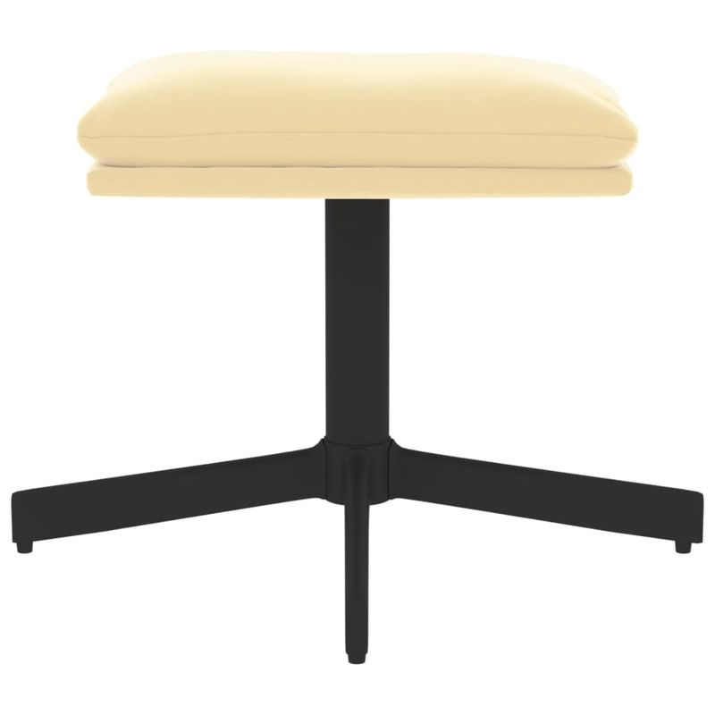 Casa si Gradina - Mobilier - Scaune si fotolii - Tabureti - Taburet, crem alb, 60x60x36 cm, catifea - Infinity.ro