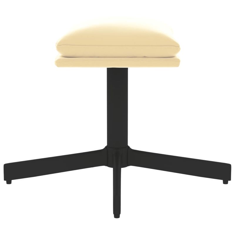 Casa si Gradina - Mobilier - Scaune si fotolii - Tabureti - Taburet, crem alb, 60x60x36 cm, catifea - Infinity.ro