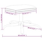 Casa si Gradina - Mobilier - Scaune si fotolii - Tabureti - Taburet, maro, 60x60x36 cm, microfibra - Infinity.ro