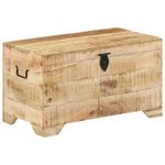 Casa si Gradina - Mobilier - Organizare si depozitare - Cufere si lazi - Cufar de depozitare din lemn masiv de mango nefinisat - Infinity.ro