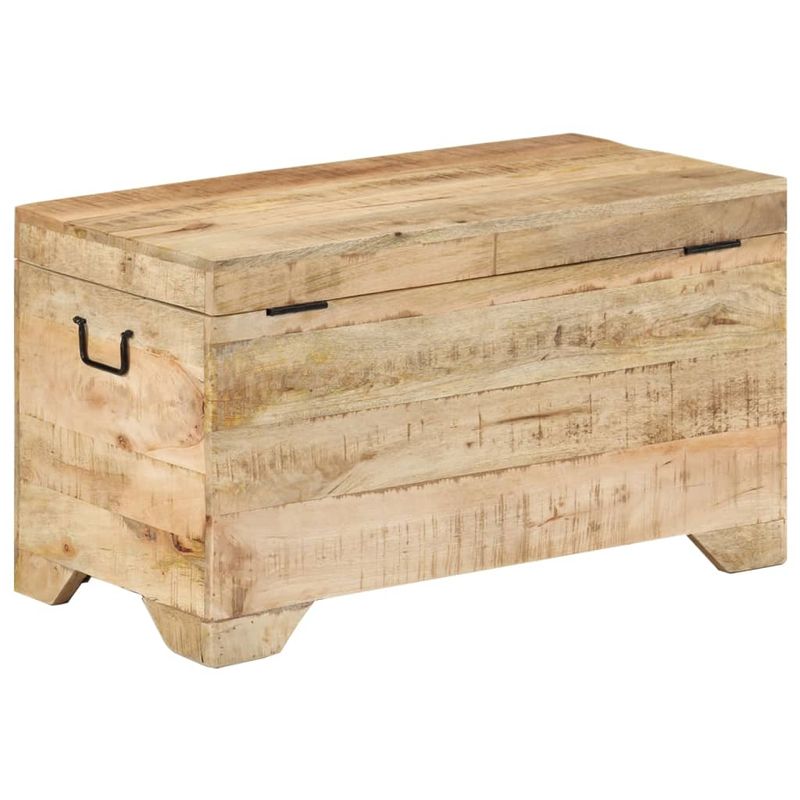 Casa si Gradina - Mobilier - Organizare si depozitare - Cufere si lazi - Cufar de depozitare din lemn masiv de mango nefinisat - Infinity.ro