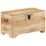 Casa si Gradina - Mobilier - Organizare si depozitare - Cufere si lazi - Cufar de depozitare din lemn masiv de mango nefinisat - Infinity.ro