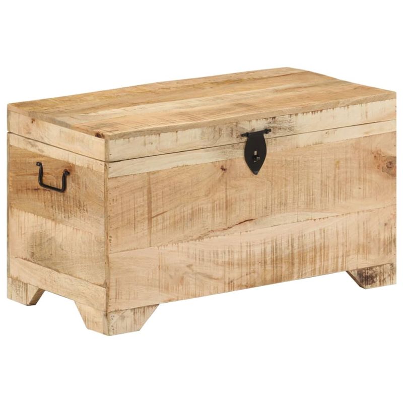 Casa si Gradina - Mobilier - Organizare si depozitare - Cufere si lazi - Cufar de depozitare din lemn masiv de mango nefinisat - Infinity.ro