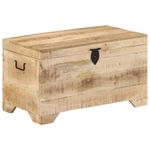 Casa si Gradina - Mobilier - Organizare si depozitare - Cufere si lazi - Cufar de depozitare din lemn masiv de mango nefinisat - Infinity.ro