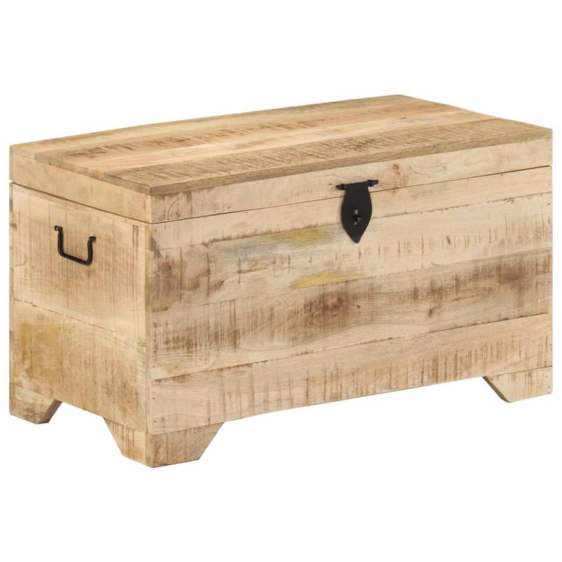 Casa si Gradina - Mobilier - Organizare si depozitare - Cufere si lazi - Cufar de depozitare din lemn masiv de mango nefinisat - Infinity.ro