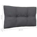 Casa si Gradina - Gradina si terasa - Mobilier exterior - Canapele si fotolii gradina - Canapea de gradina cu , cu perne antracit, lemn masiv pin - Infinity.ro