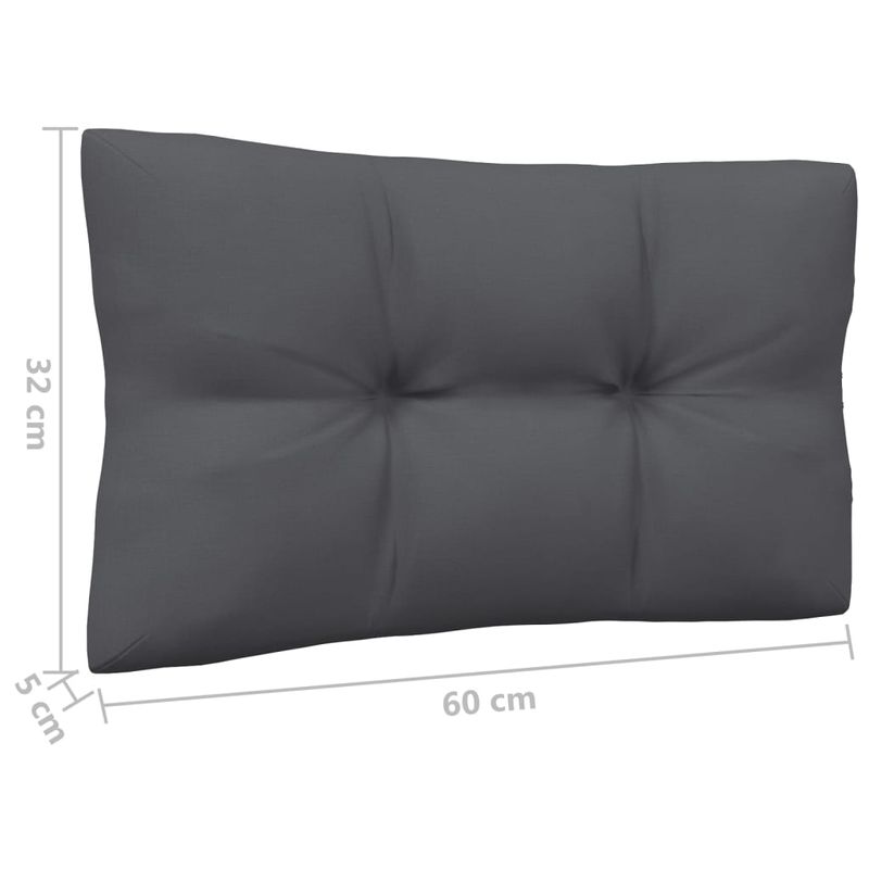 Casa si Gradina - Gradina si terasa - Mobilier exterior - Canapele si fotolii gradina - Canapea de gradina cu , cu perne antracit, lemn masiv pin - Infinity.ro