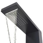 Casa si Gradina - Sanitare - Cazi si cabine de dus - Coloane si seturi de dus - Sistem panel de dus din aluminiu, negru mat - Infinity.ro