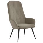 Casa si Gradina - Mobilier - Scaune si fotolii - Fotolii - Fotoliu de relaxare, gri deschis, catifea - Infinity.ro
