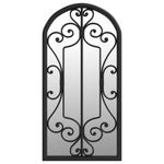 Casa si Gradina - Decoratiuni - Oglinzi - Oglinda,negru, 70x30 cm,fier, pentru utilizare in interior - Infinity.ro