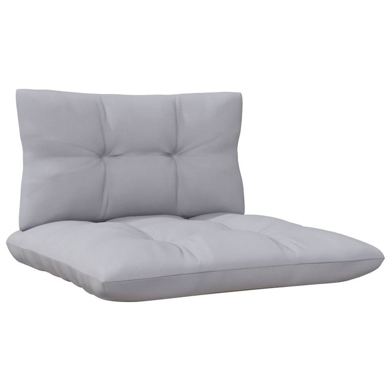 Casa si Gradina - Gradina si terasa - Mobilier exterior - Canapele si fotolii gradina - Canapea de gradina cu 4 locuri, cu perne gri, lemn masiv pin - Infinity.ro